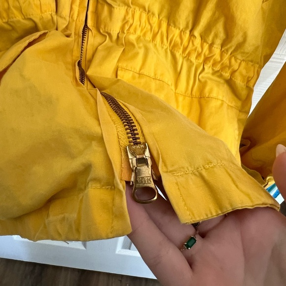 Polo Ralph Lauren Anorak Jacket S Yellow VTG Utility 90s Hooded Equestrian Patch - Picture 6 of 7